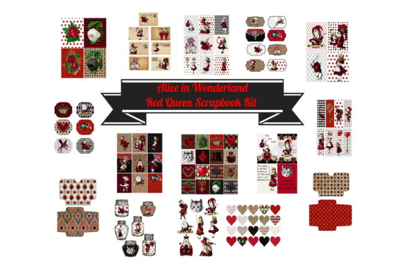 Download Alice in Wonderland Scrapbook Kit - Book Collection