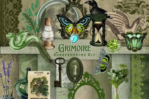 Download Grimoire Scrapbooking Kit - Book Collection